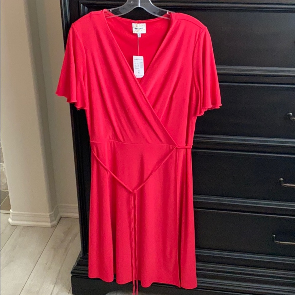 Beyond Ashley Graham Red Wrap Dress